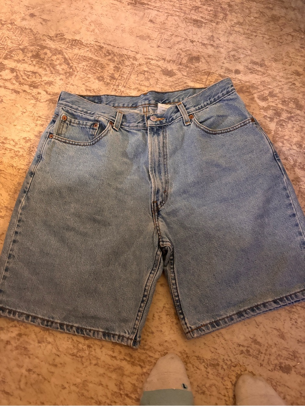 Vintage Levi's 550 Relaxed Fit Jean Shorts Mens Size 36 Waist Blue Denim Y2K